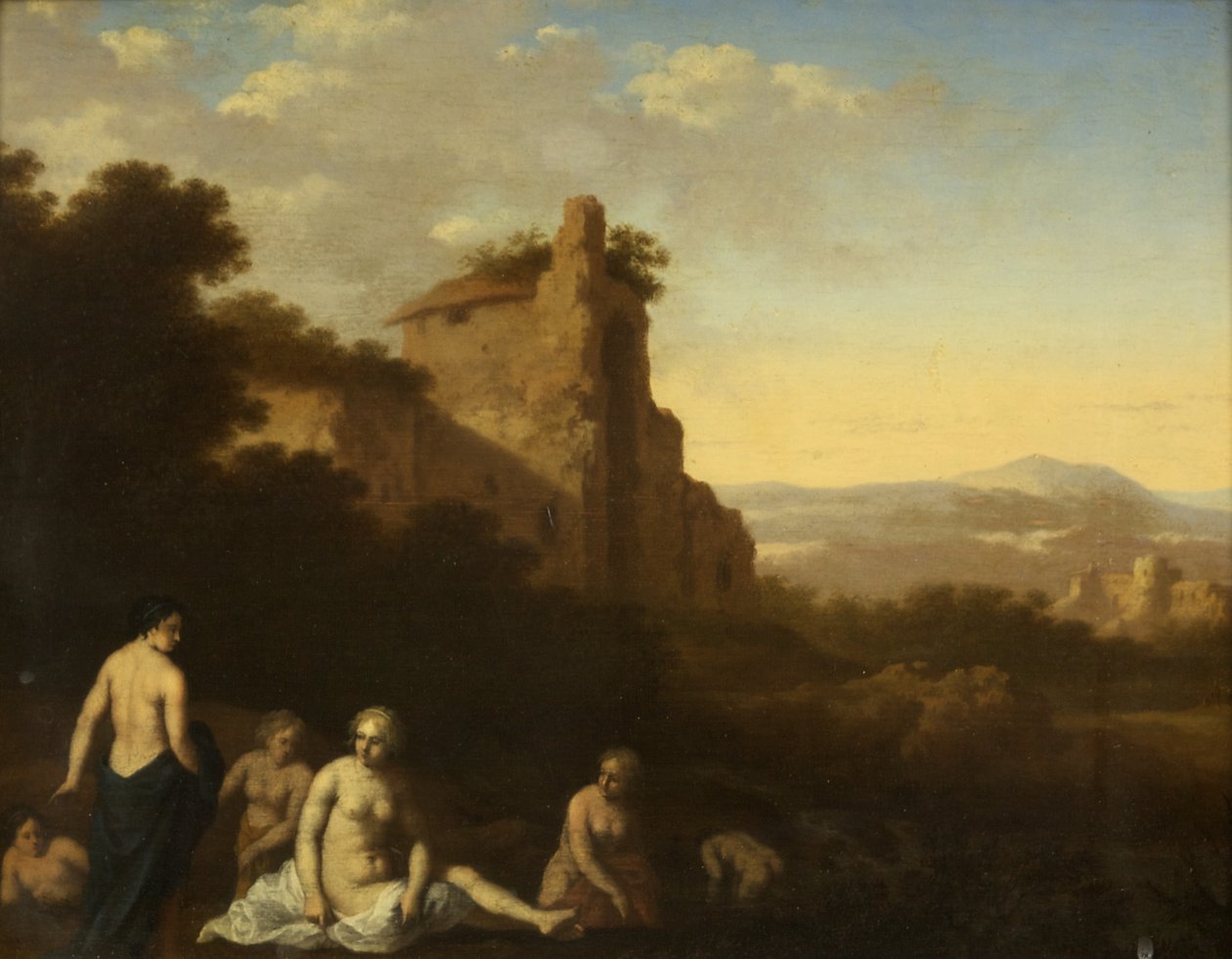 Nymphs Bathing by Cornelis van Poelenburgh or Poelenburch