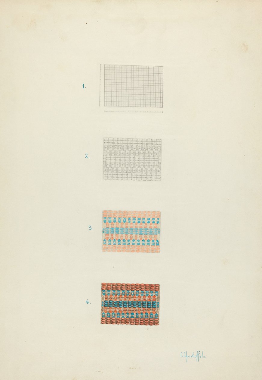 Coverlet (detail) by Cornelius Christoffels