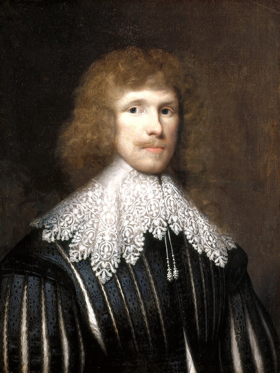 Portrait Of Lucius Carey, Second Viscount Falkland by Cornelius Janssen van Ceulen