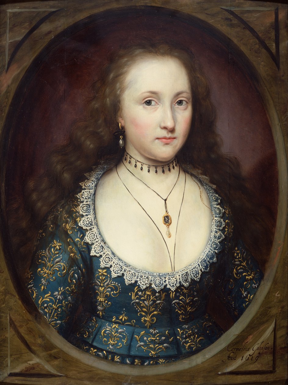 Portrait of a Lady, Called Mary, Countess of Pembroke by Cornelius Janssen van Ceulen