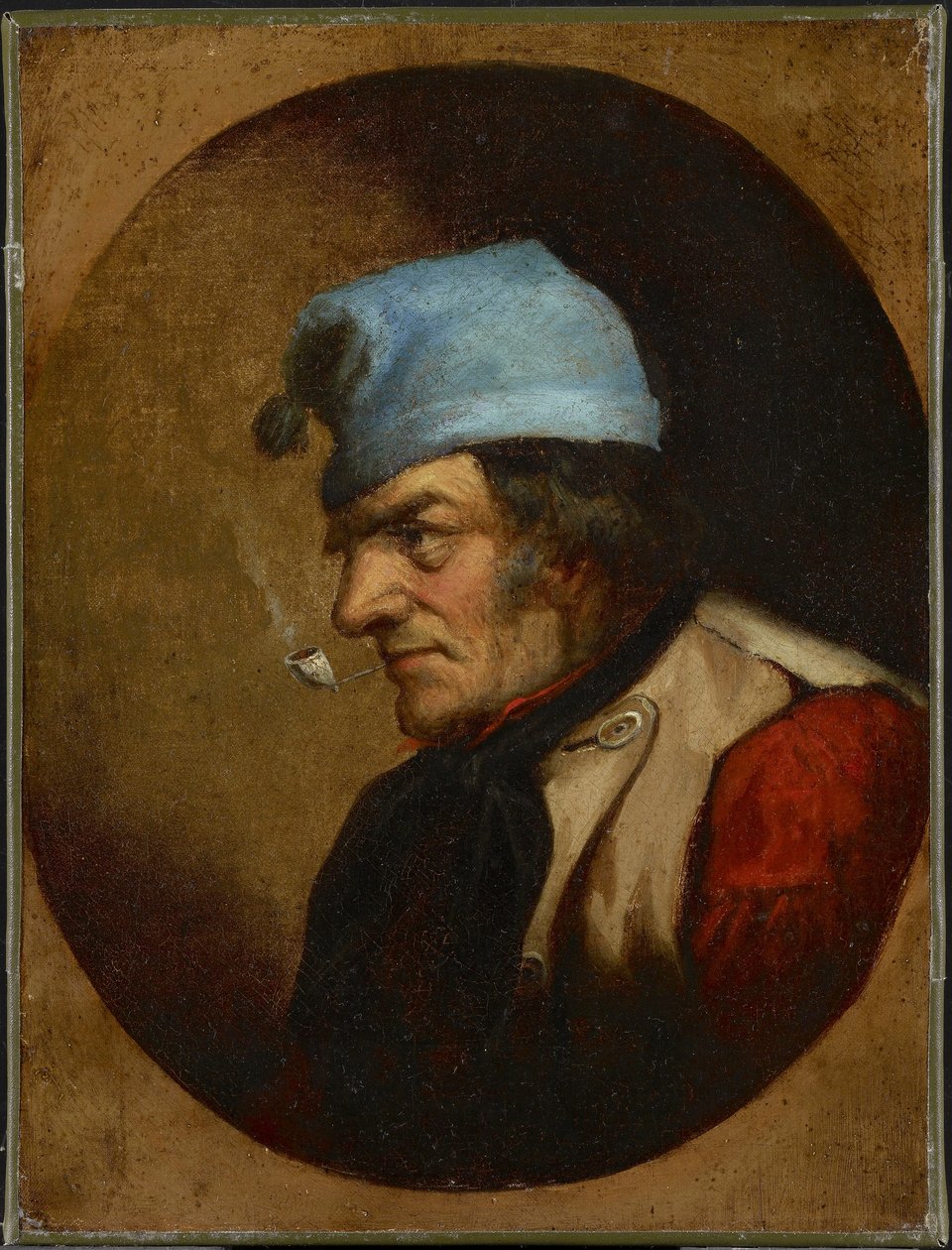 Habitant with Blue Tuque and Pipe, c.1855 by Cornelius Krieghoff