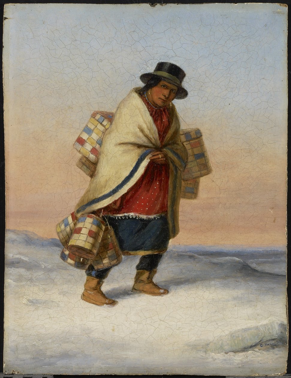The Basket Seller by Cornelius Krieghoff