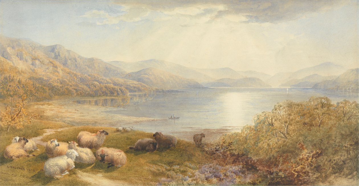 Scene on the Mawddlach, near Barmouth by Cornelius Pearson
