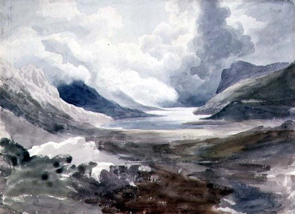 Llyn Gwynant, North Wales by Cornelius Varley