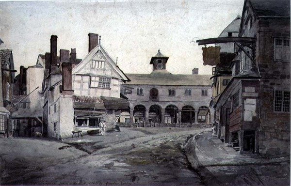 The Market Place, Ross, Herefordshire by Cornelius Varley