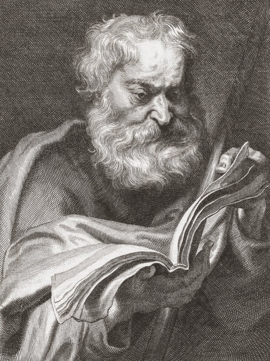 Thomas the Apostle, Doubting Thomas, Portrait by Cornelius van Caukercken