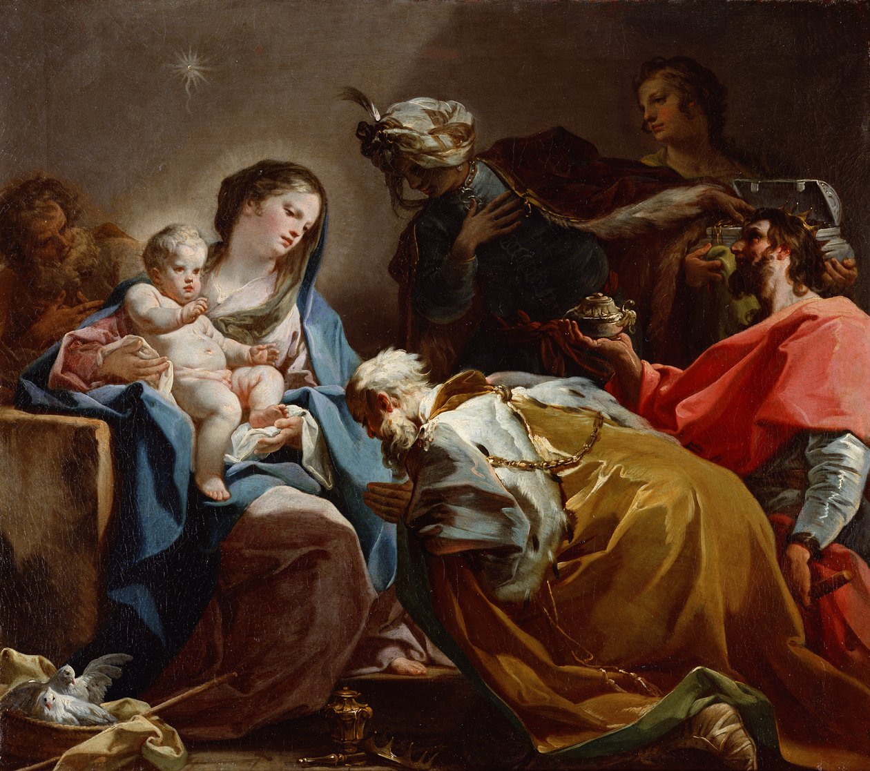 Adoration of the Magi by Corrado Giaquinto