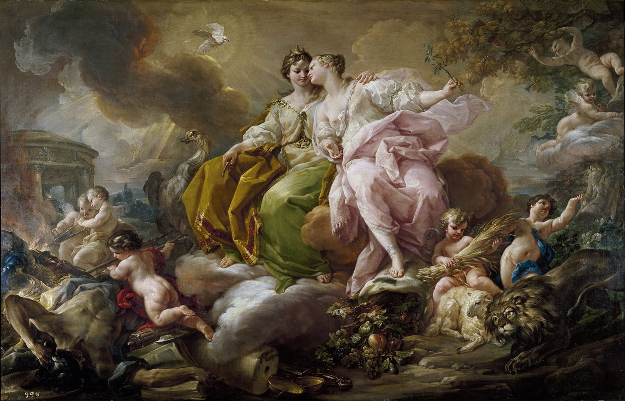 Justice and Peace by Corrado Giacquinto