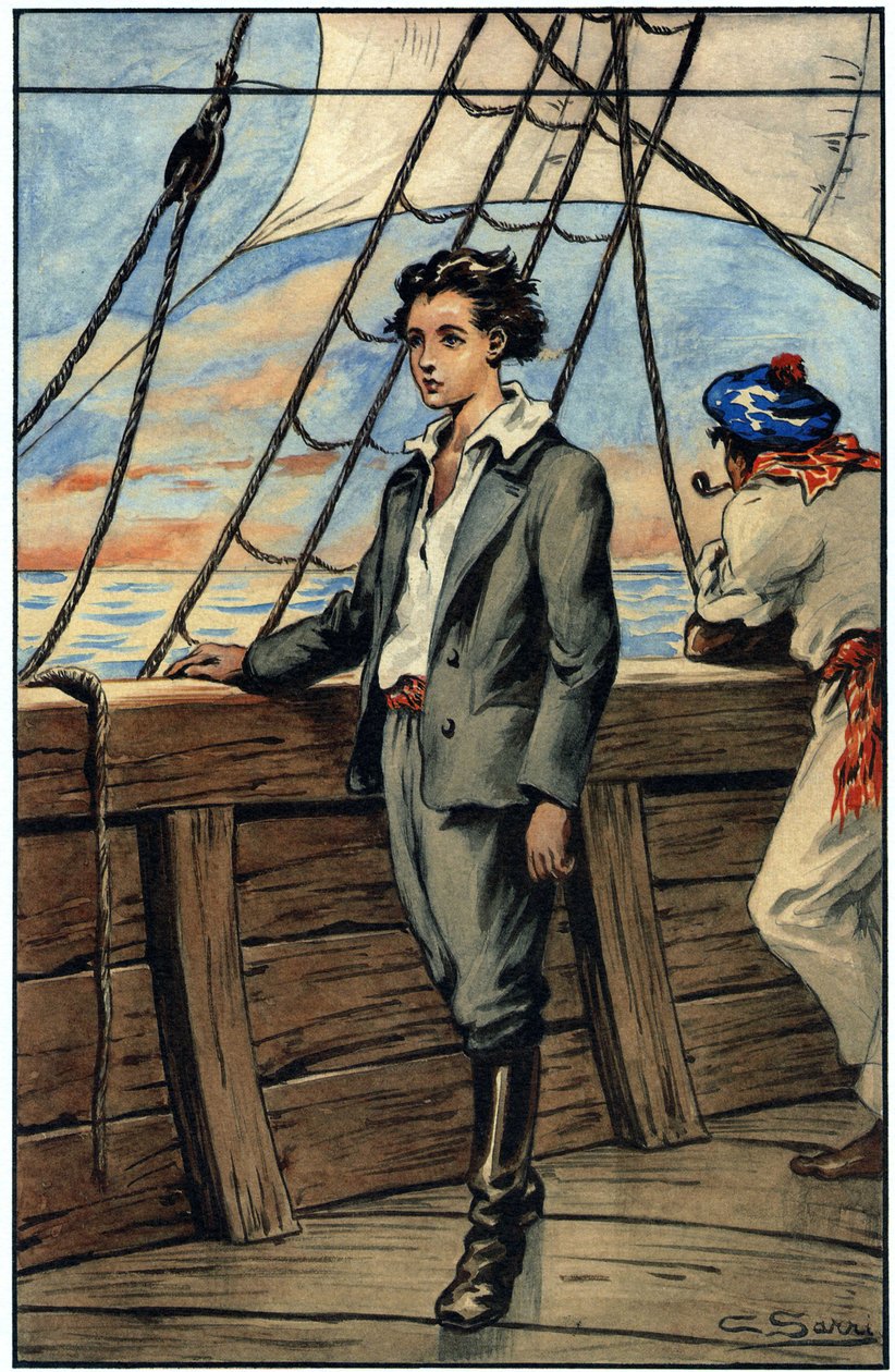 Dick Sand, the fifteen year old captain, from 