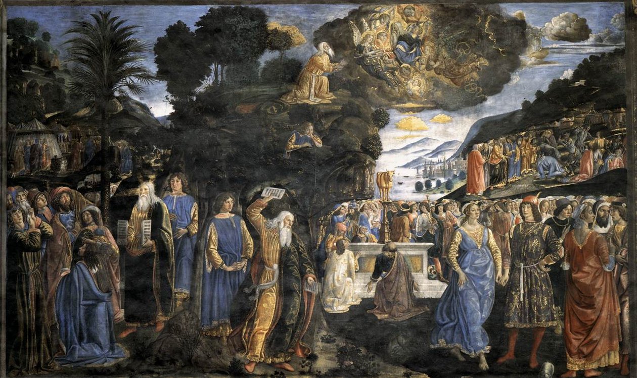 Tables of the Law with the Golden Calf by Cosimo Rosselli
