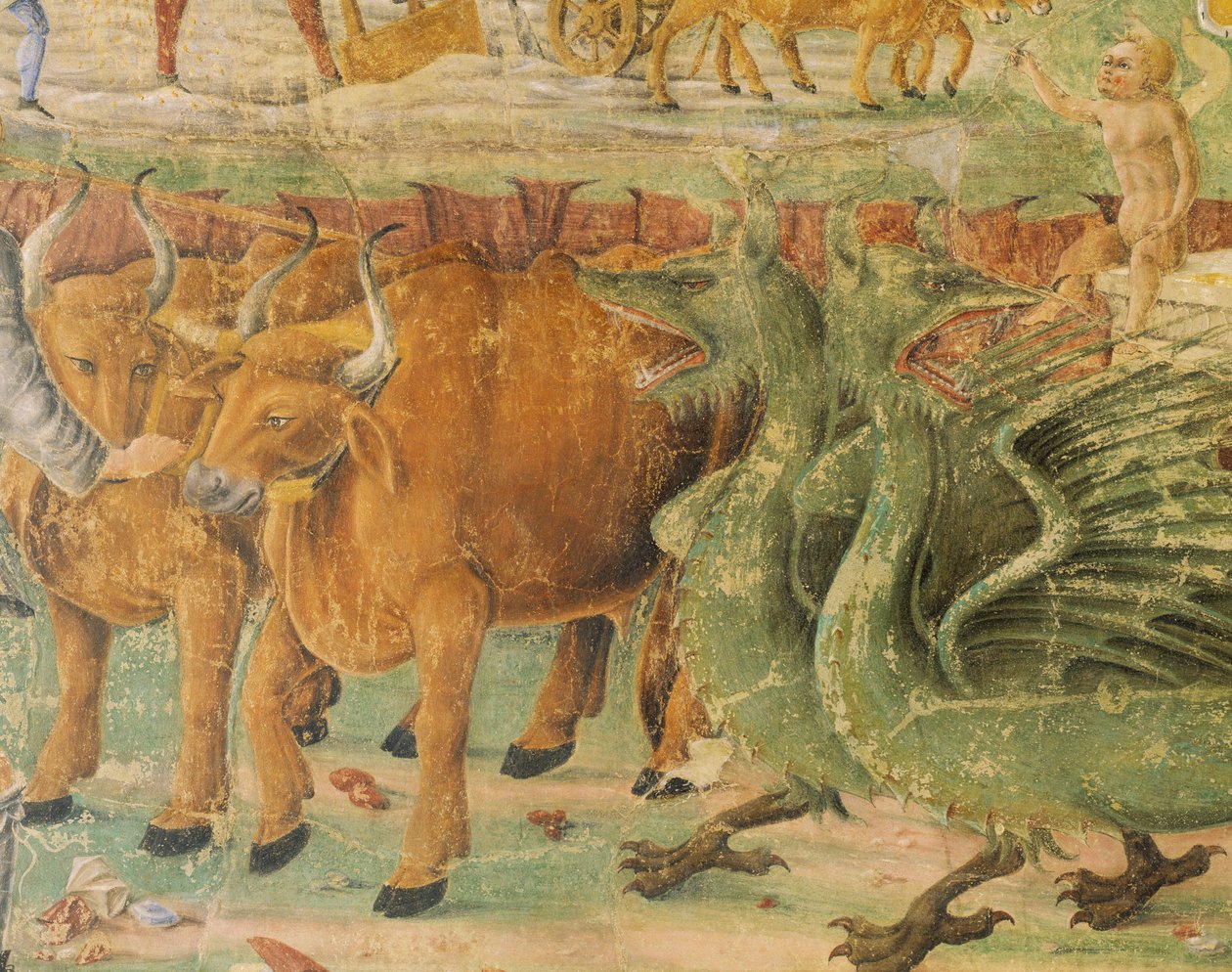 Dragons and Images of Rural Life (detail) by Cosimo (attr. to) Tura