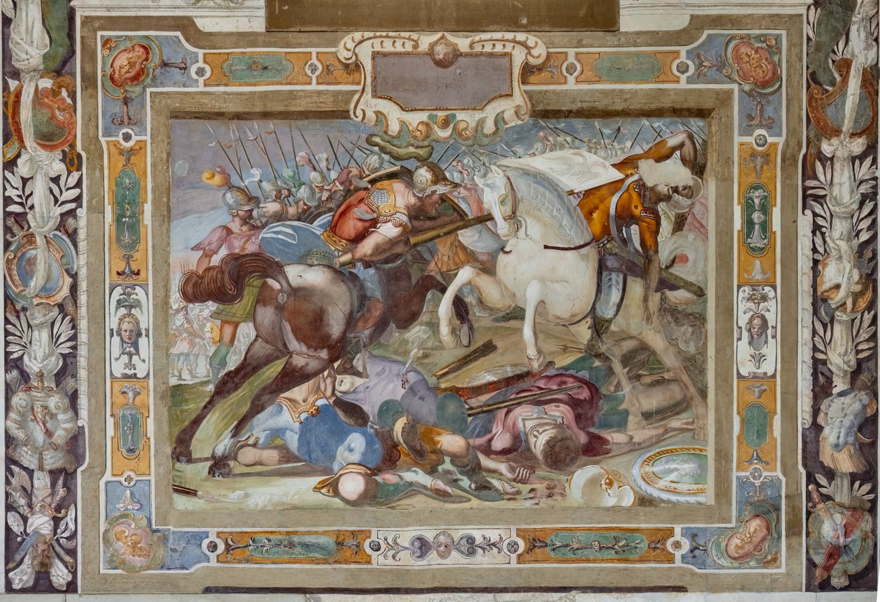 Battle Scene, from the Deeds of Godfrey of Bouillon at the Capture of Jerusalem by Cosimo Daddi