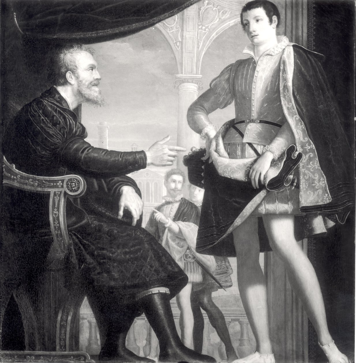 Michelangelo (1475-1564) and Francesco I (1541-87) de Medici by Cosimo Gamberucci or Gambaruccio