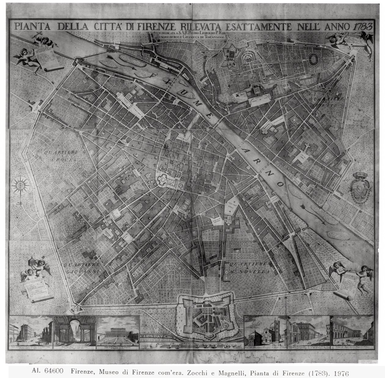 Plan of the City of Florence by Cosimo Zocchi
