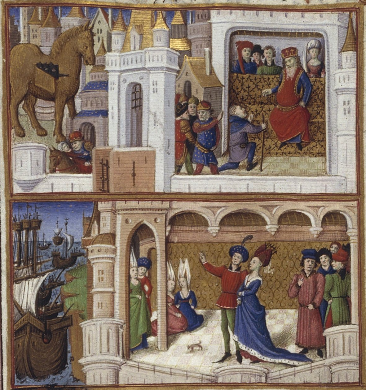 Illustration for the Epic The Aeneid by Virgil by Coëtivy Master