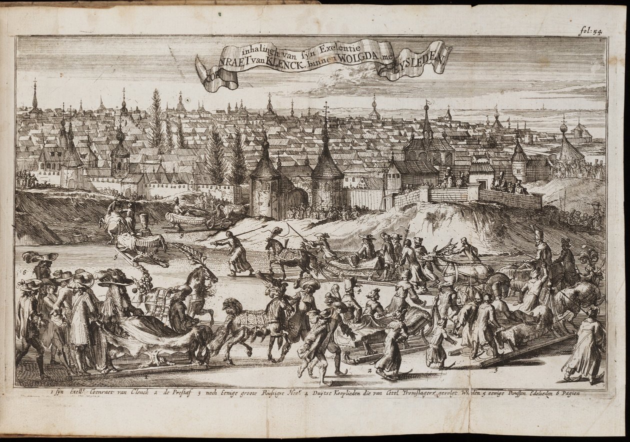 Vologda From: Historisch Verhael, of Beschryving van de Voyagie, 1677 by Coyet