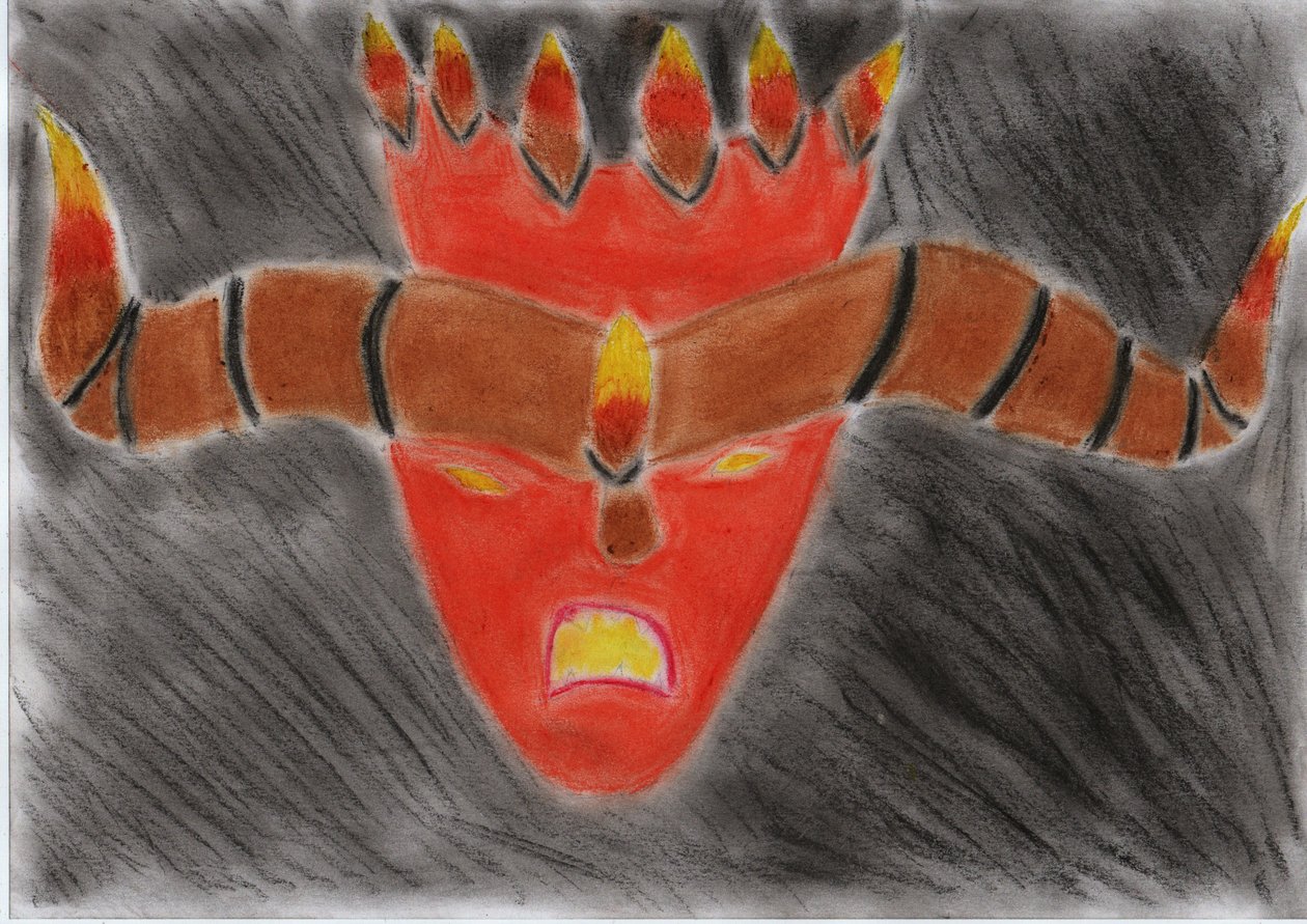 Fire Monster by Crazy Artist
