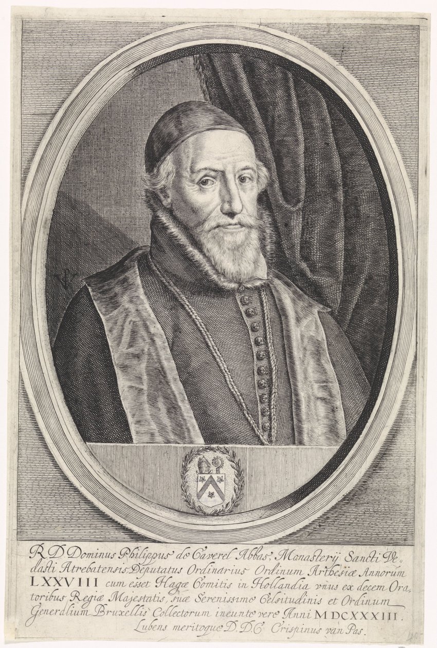 Portrait of Philippe de Caverel by Crispijn van de Passe