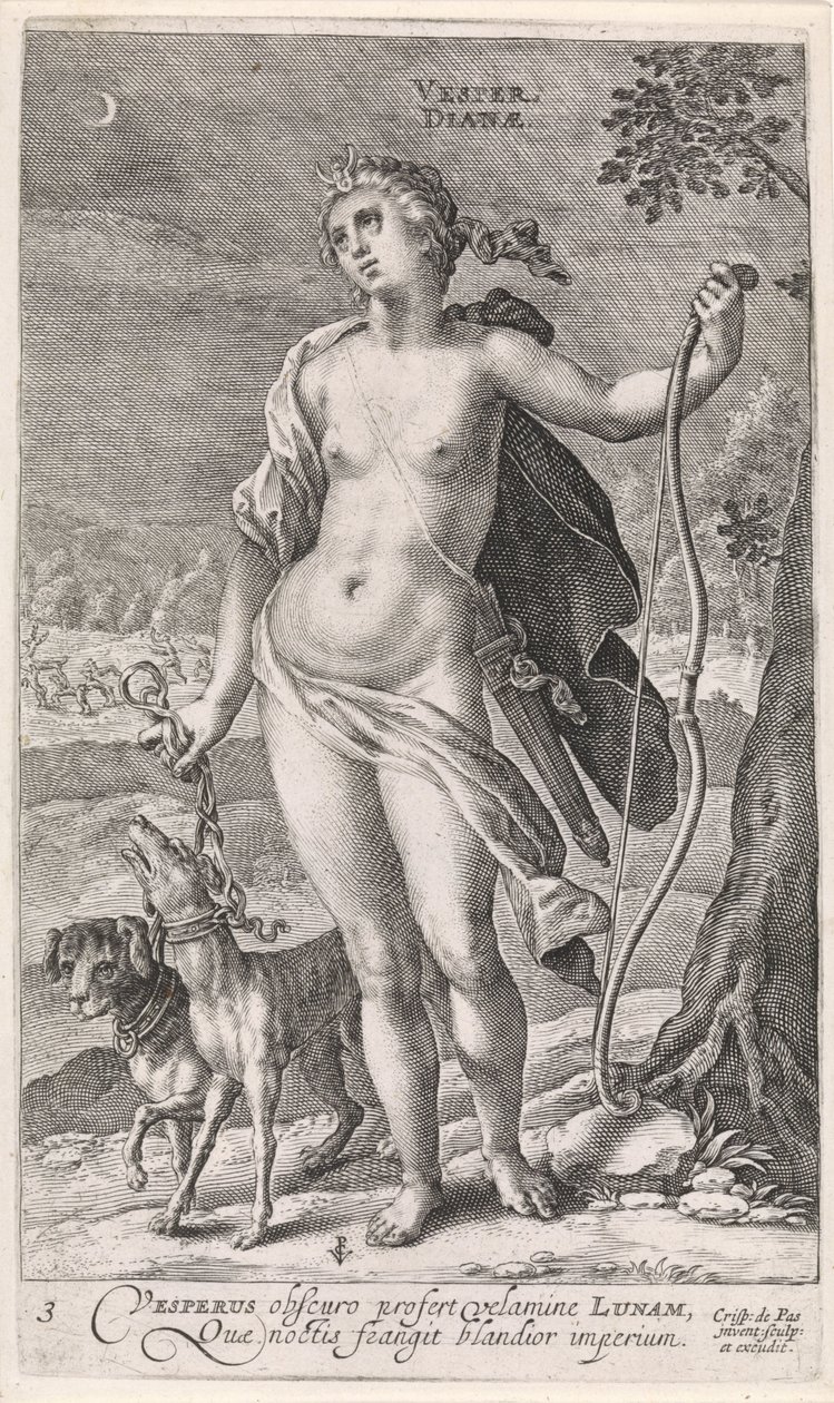 Evening (The Four Times of the Day) by Crispijn van de Passe (I)