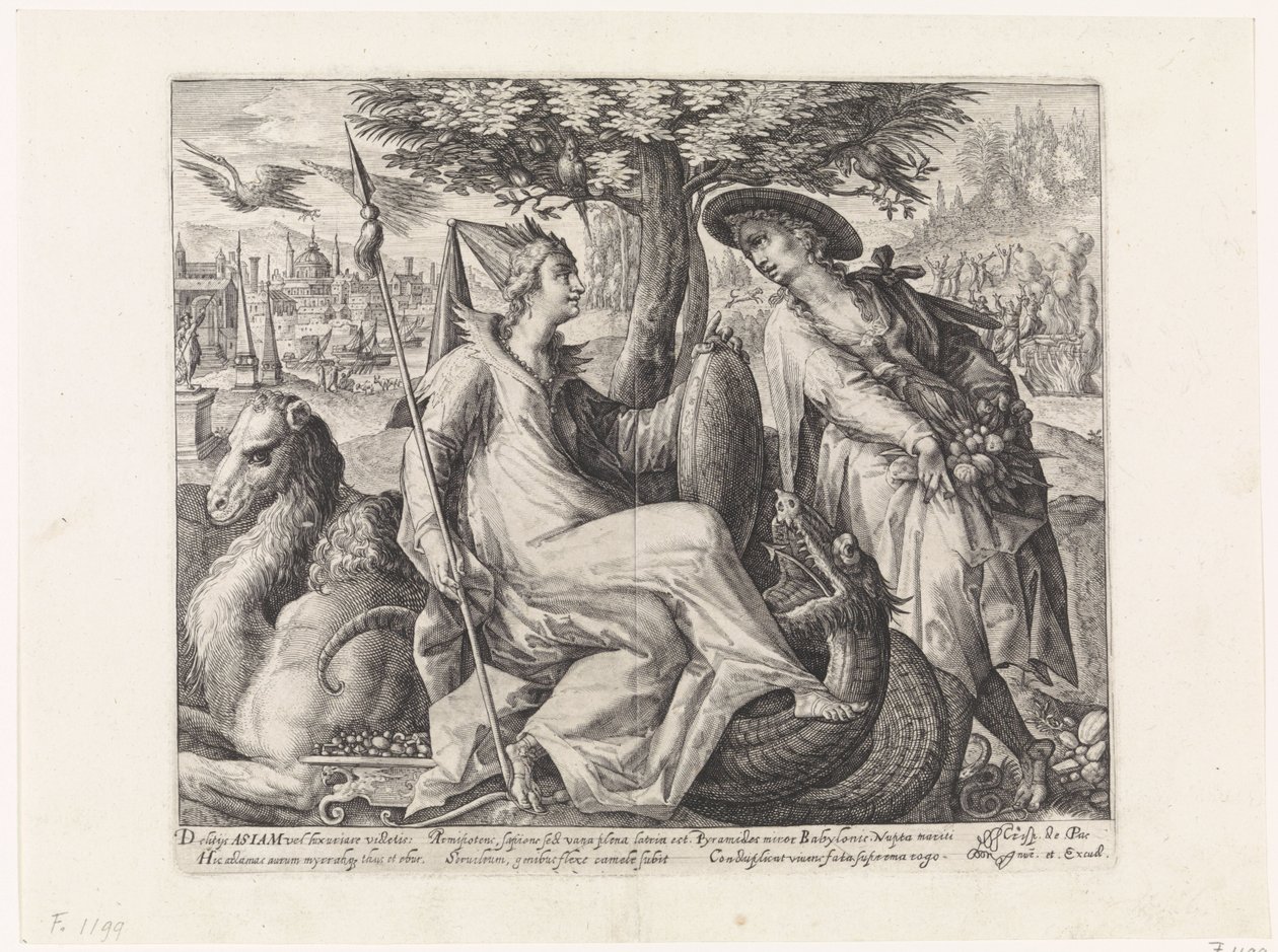 Asia (The Four Continents) by Crispijn van de Passe (I)