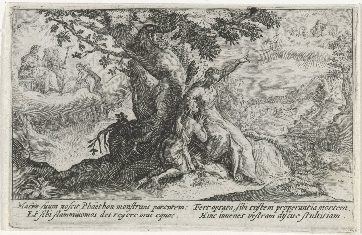 Clymene and Phaethon by Crispijn van de Passe (I)