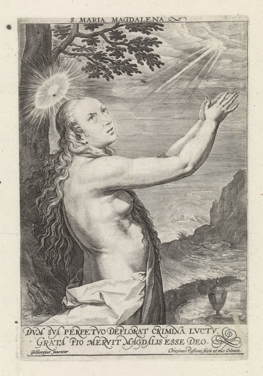 The Penitent Mary Magdalene by Crispijn van de Passe (I)