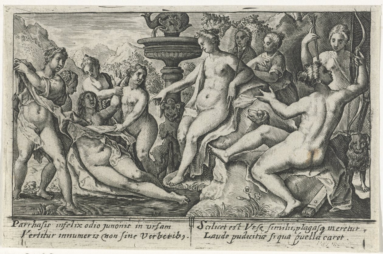 Diana and Callisto by Crispijn van de Passe (I)