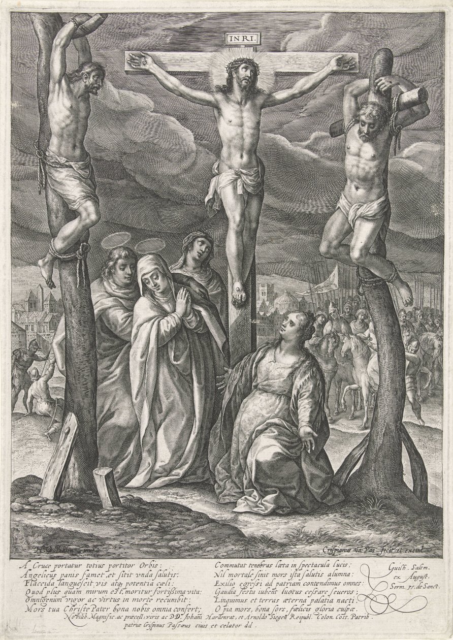 Crucifixion of Christ by Crispijn van de Passe (I)