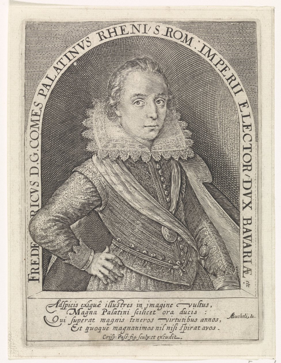 Portrait of Frederick V, Elector Palatine, King of Bohemia by Crispijn van de Passe (I)