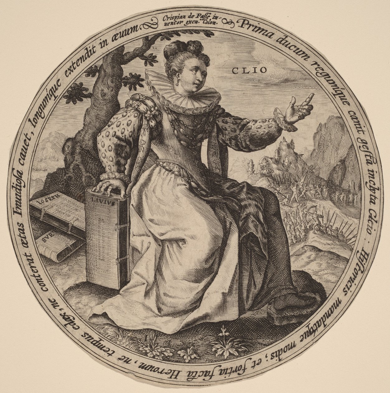 Clio by Crispijn van de Passe I
