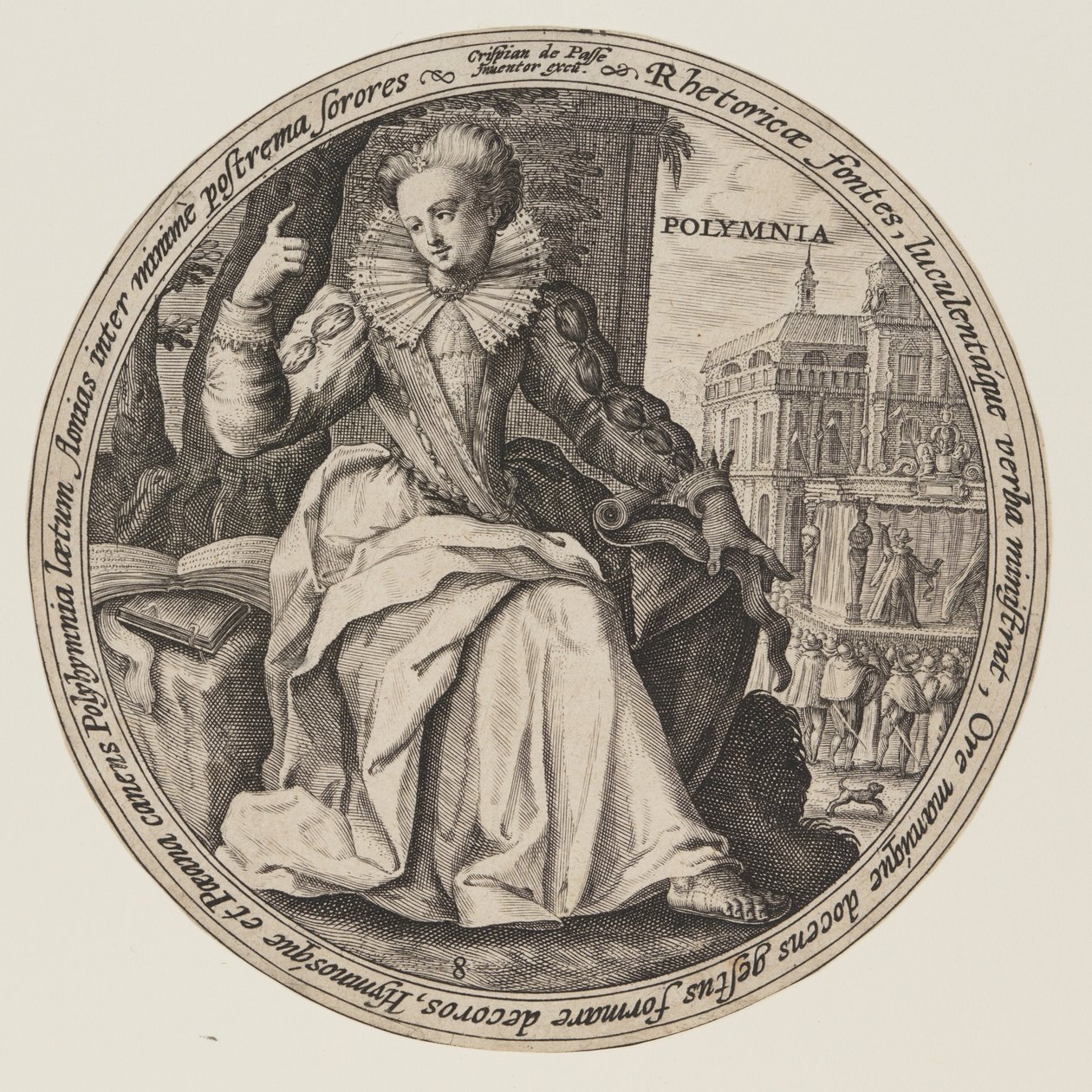 Erato, from The Muses by Crispijn van de Passe I
