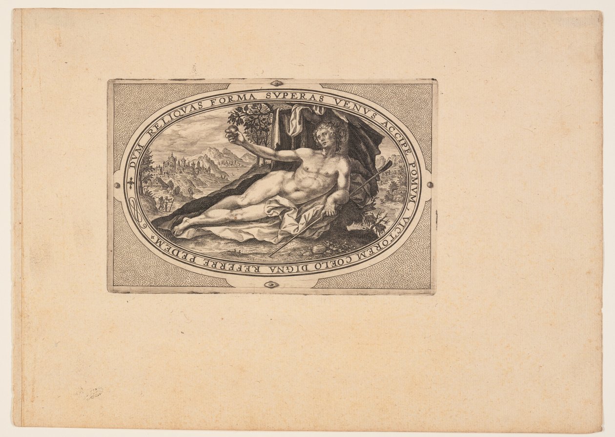 Paris, from Gods and Goddesses by Crispijn van de Passe I