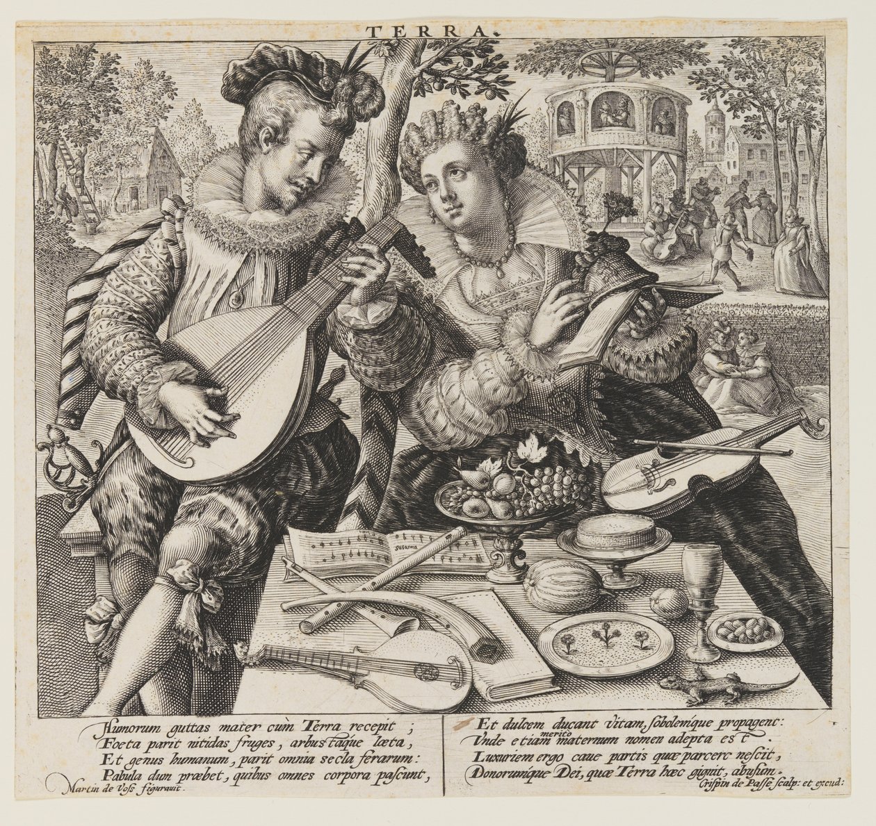 Terra (Earth), from The Elements by Crispijn van de Passe I