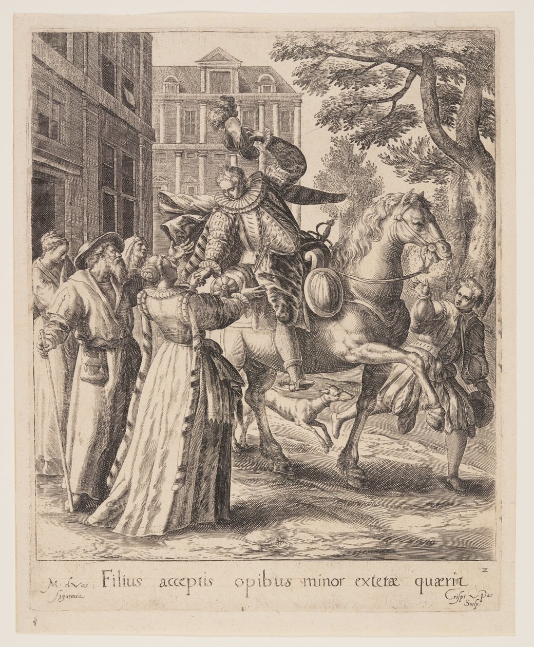 The Son Saying Farewell, from The Parable of the Prodigal Son by Crispijn van de Passe I