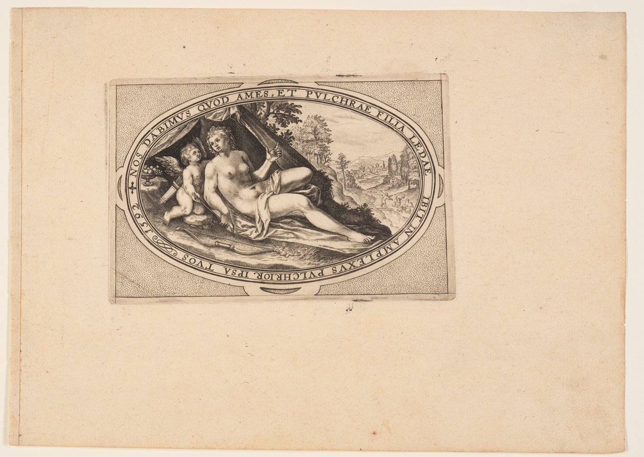 Venus, from Gods and Goddesses by Crispijn van de Passe I