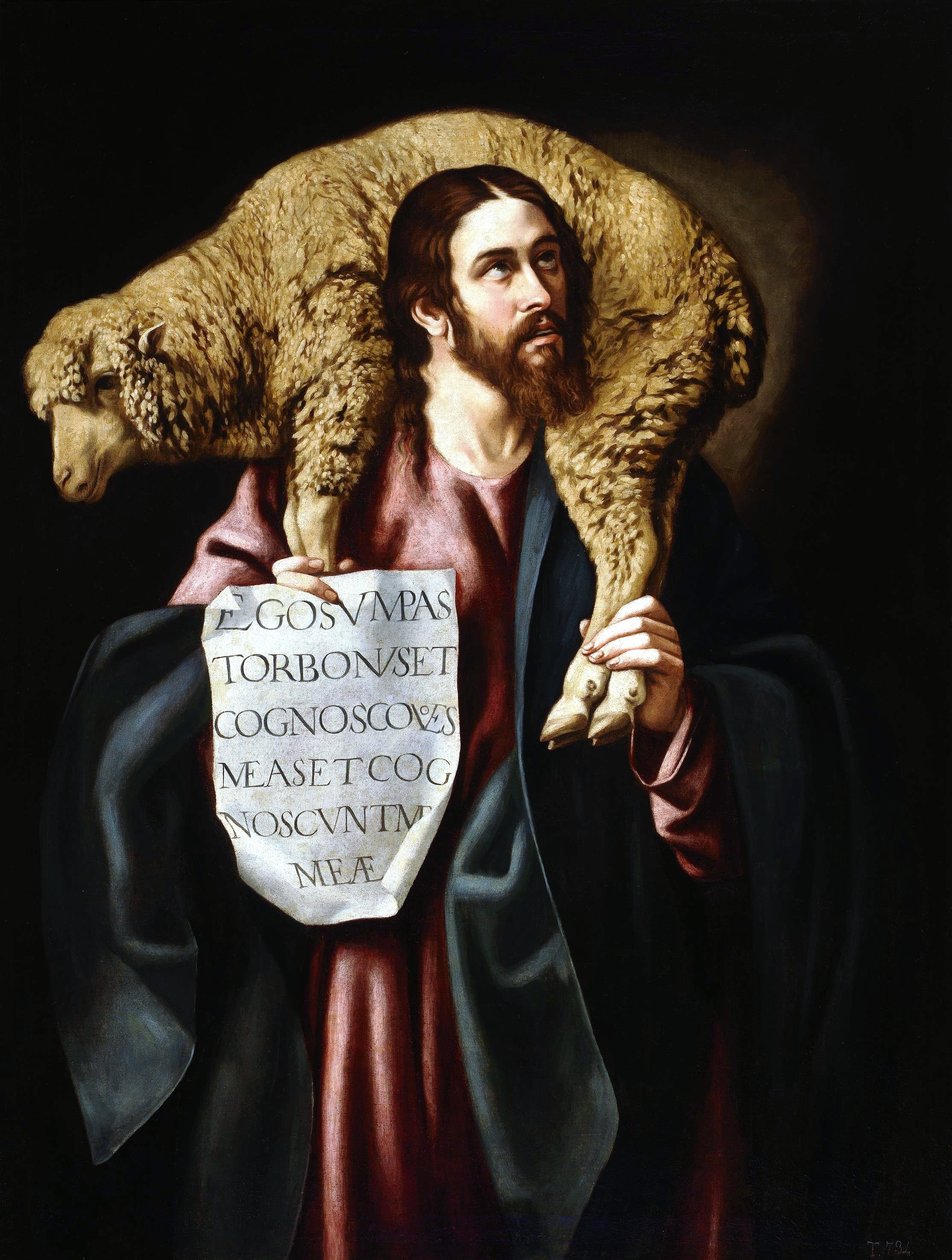 The Good Shepherd by Cristóbal García Salmerón