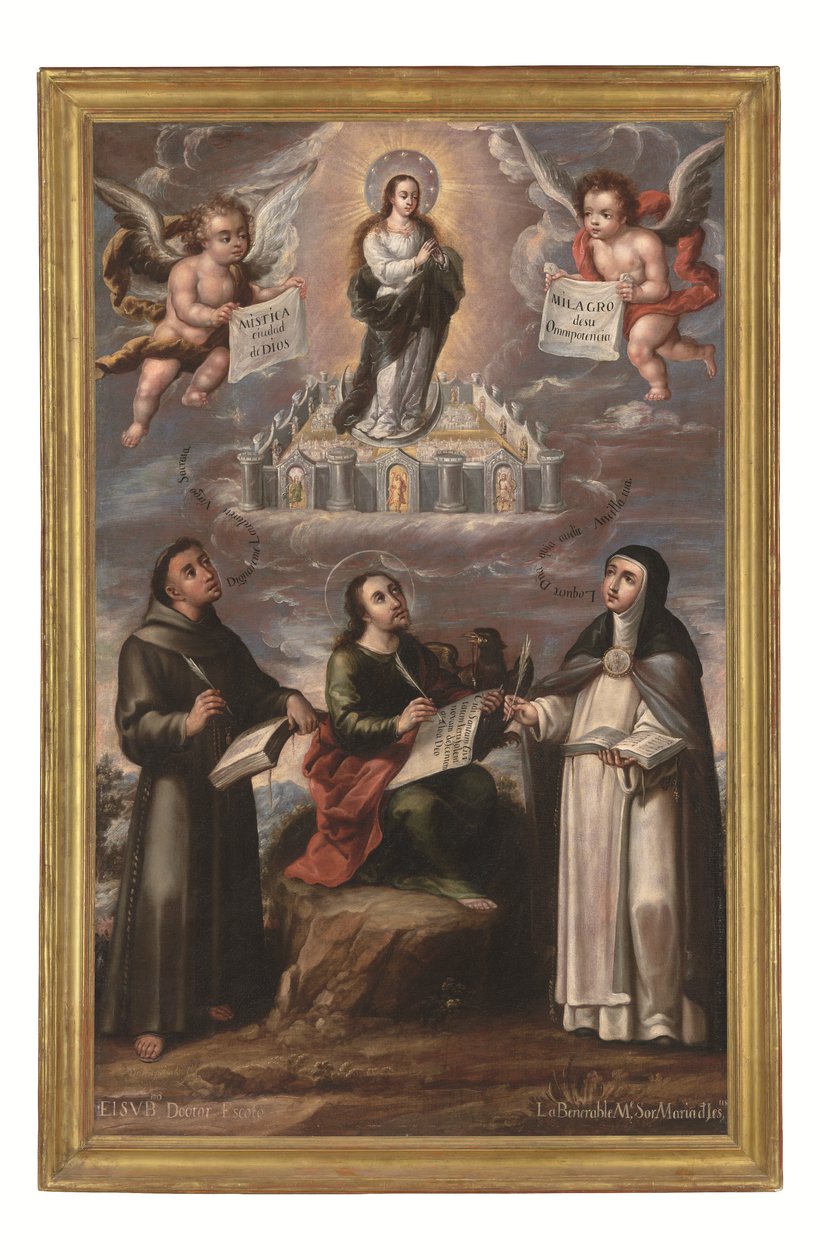 The Mystical City of God, c.1700 by Cristobal de (workshop of) Villalpando