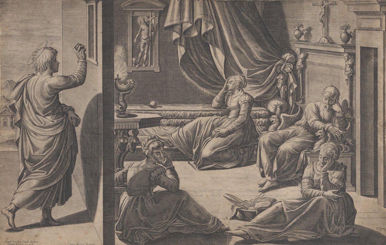 Saint Nicholas of Bari and the Three Poor Girls by Cristofano Cartaro
