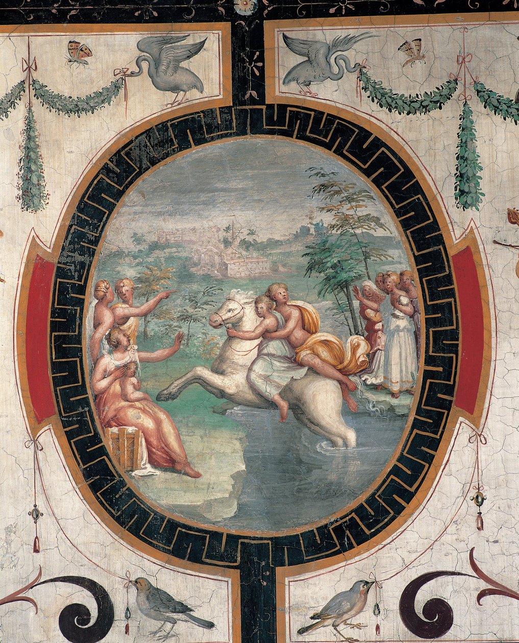 Cloelia Passing the Tiber by Cristofano Gherardi