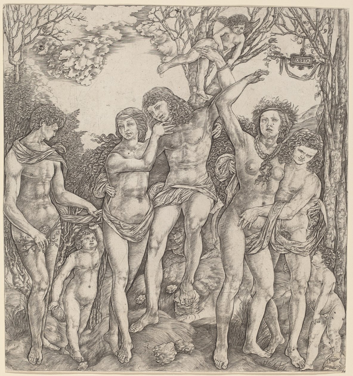 Allegory of Carnal Love by Cristofano Robetta