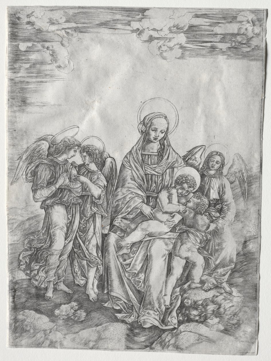 Virgin and Child with the Infant St. John by Cristofano Robetta