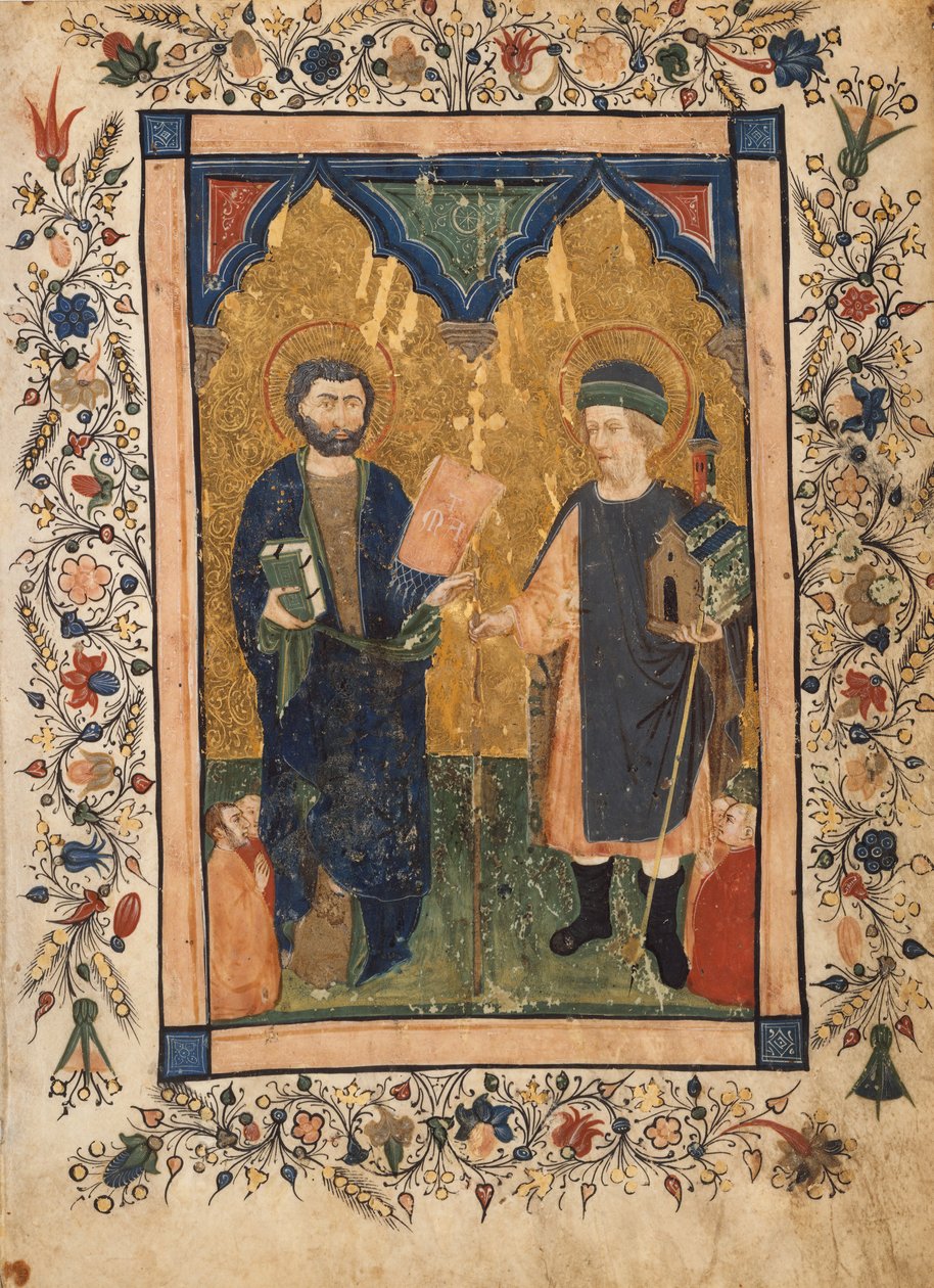 Saint Mark the Evangelist and Saint Sinibaldus Venerated by Members of a Lay by Cristoforo Cortese