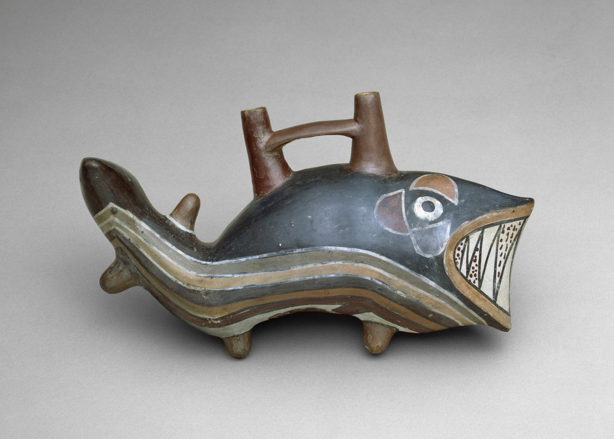 Killer Whale Effigy Vessel by Culture Nazca