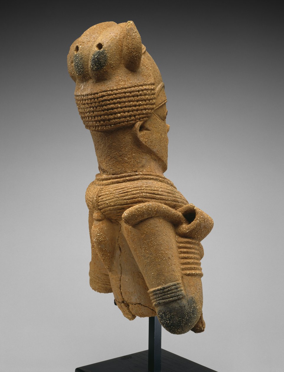 Head and Torso of a Female Figure, Jos Plateau Region, Nigeria, 500 BC-AD 200 by Culture Nok