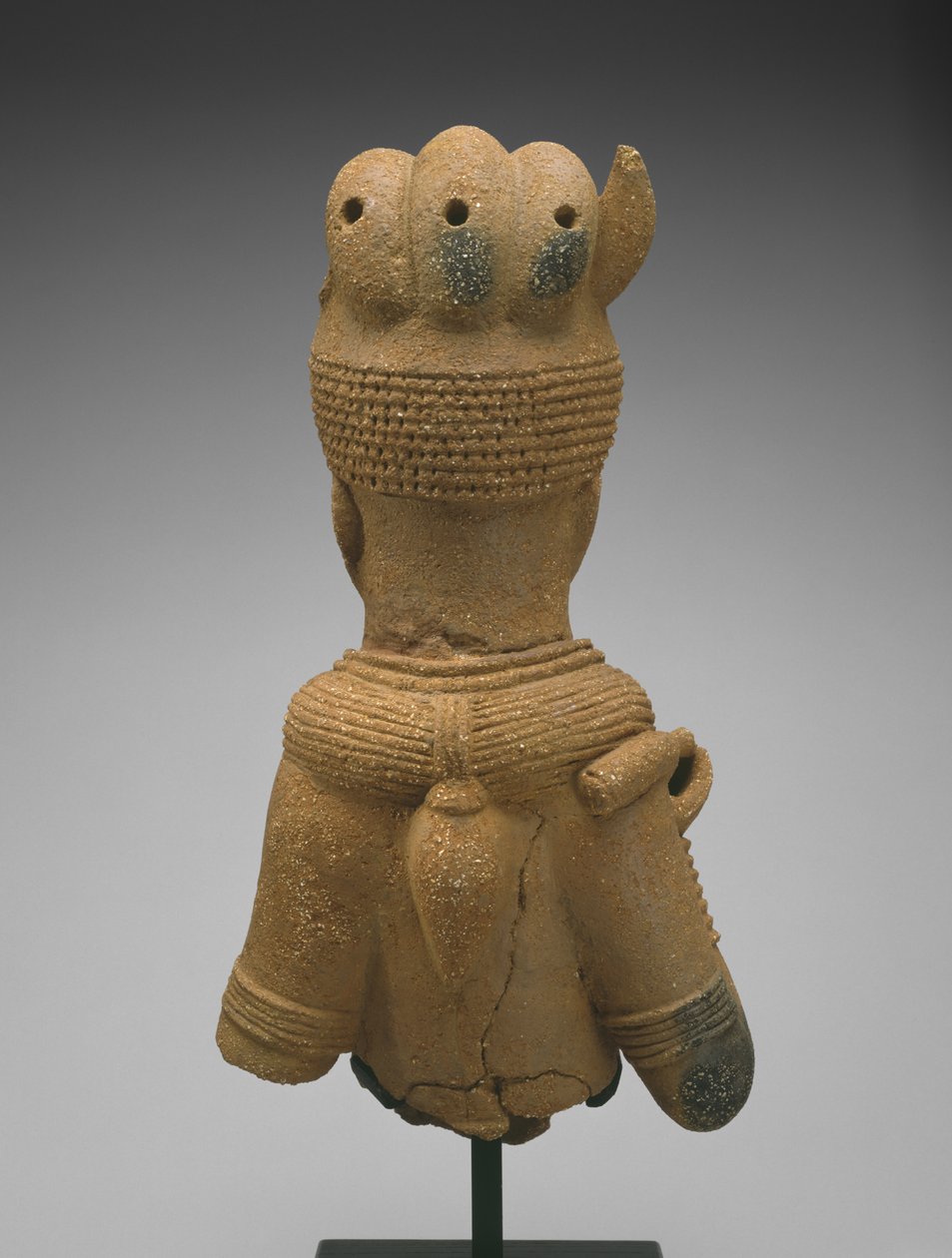 Head and Torso of a Female Figure, Jos Plateau Region, Nigeria, 500 BC-AD 200 by Culture Nok
