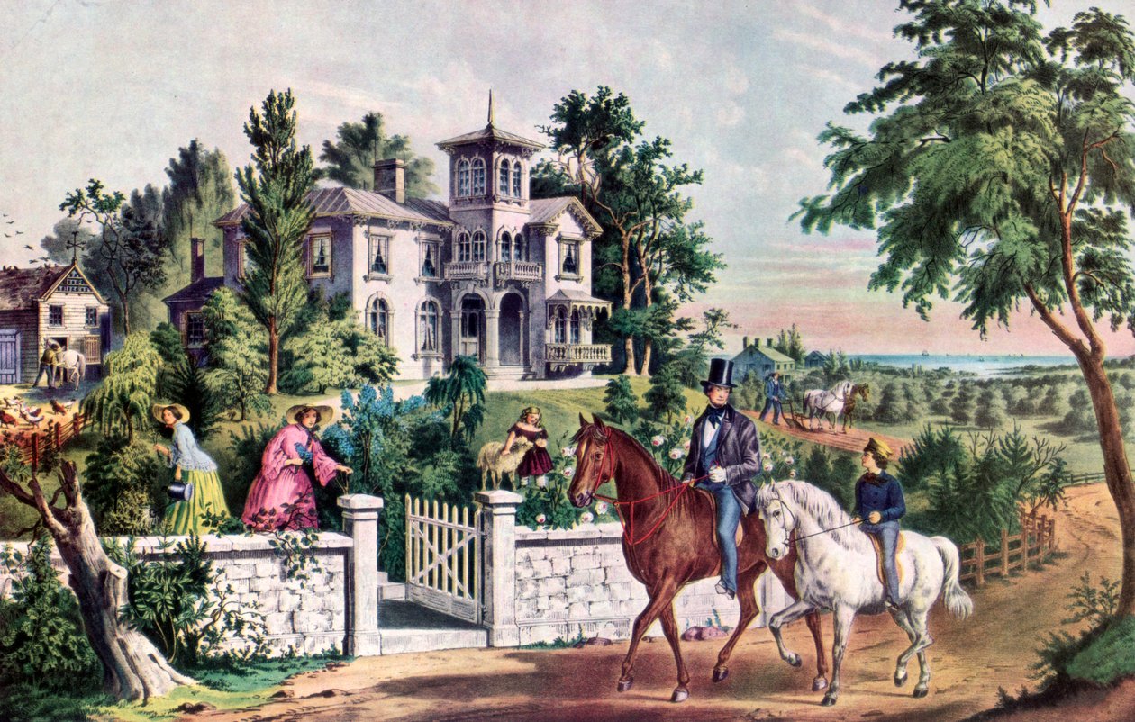 American Country Life, May Morning by Currier and Ives