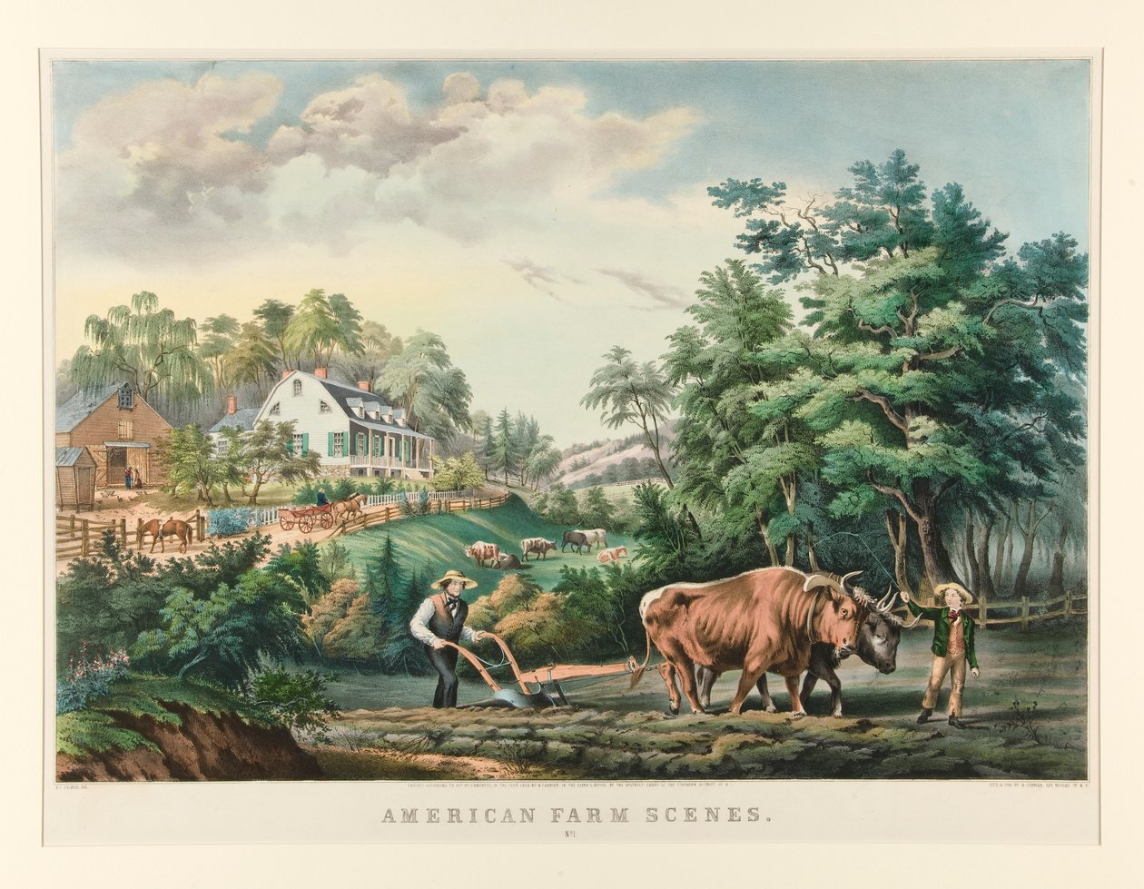 American Farm Scenes. No. 1 by Currier and Ives