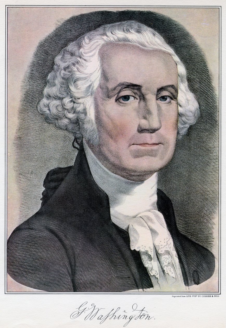 George Washington, first president of the United States, 19th century by Currier and Ives