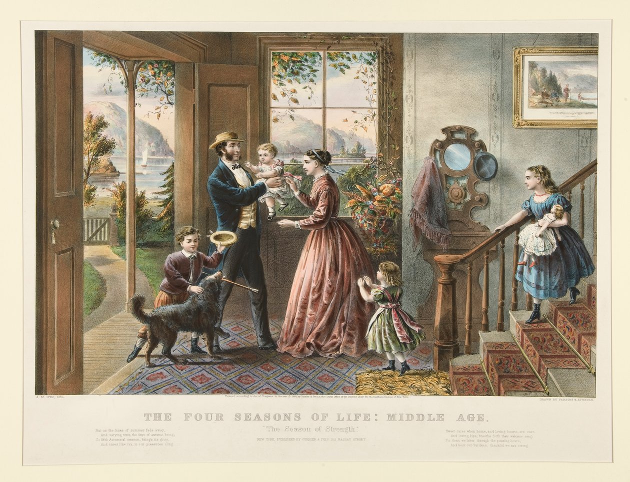The Four Seasons of Life: Middle Age by Currier and Ives