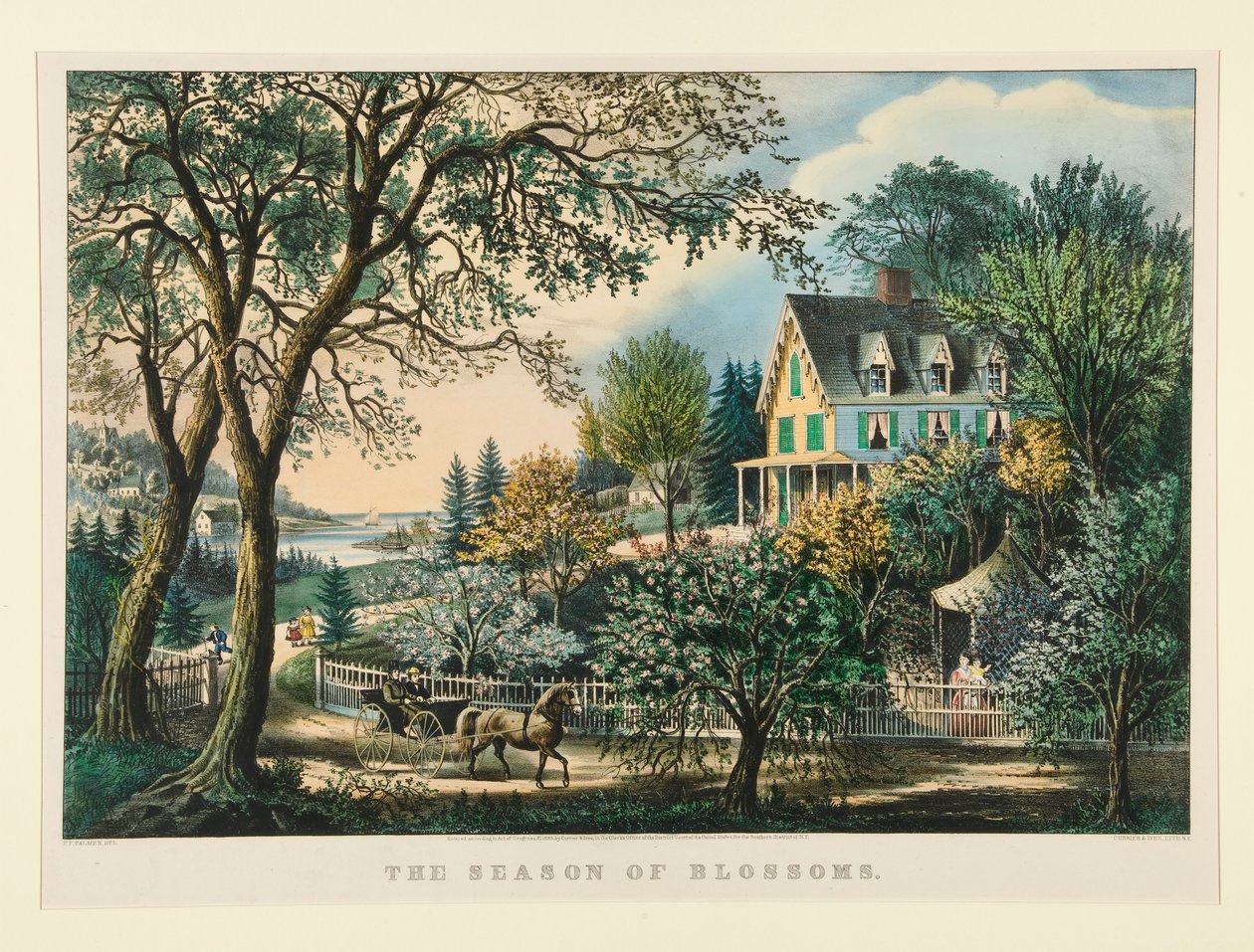 The Season of Blossoms by Currier and Ives